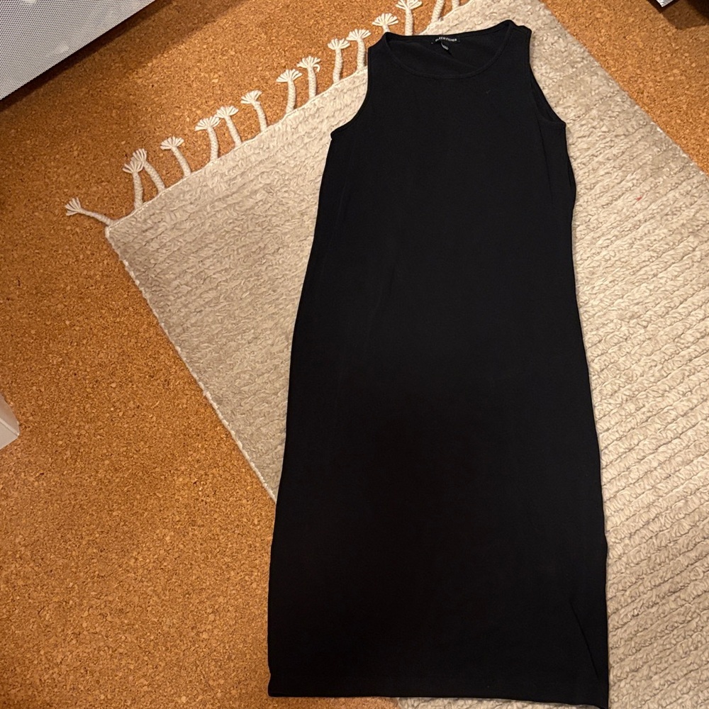 Eileen Fisher Black Midi Tank Dress